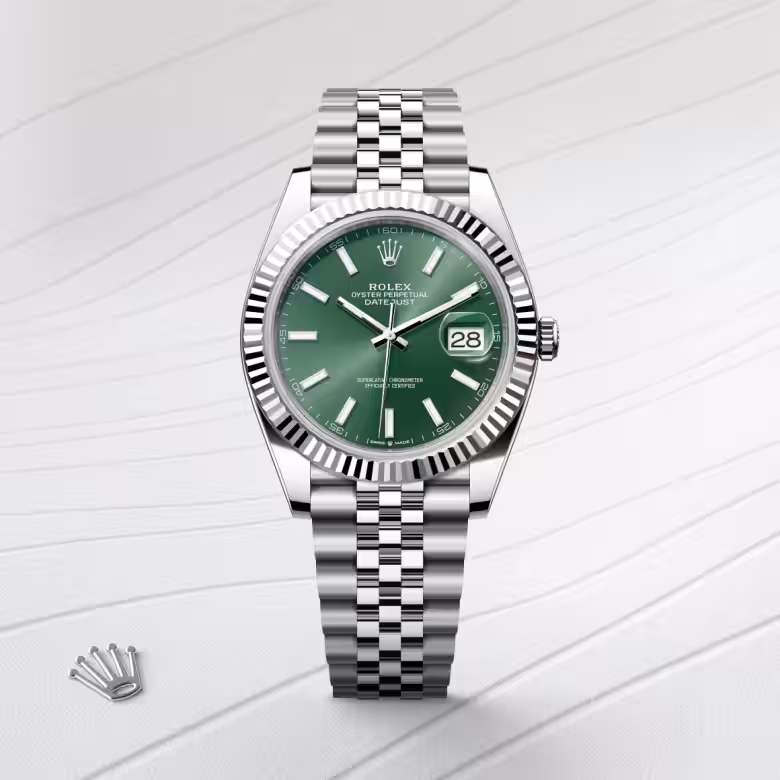 Rolex Datejust White Rolesor - combination of Oystersteel and white gold M126334-0028 - swiss watch