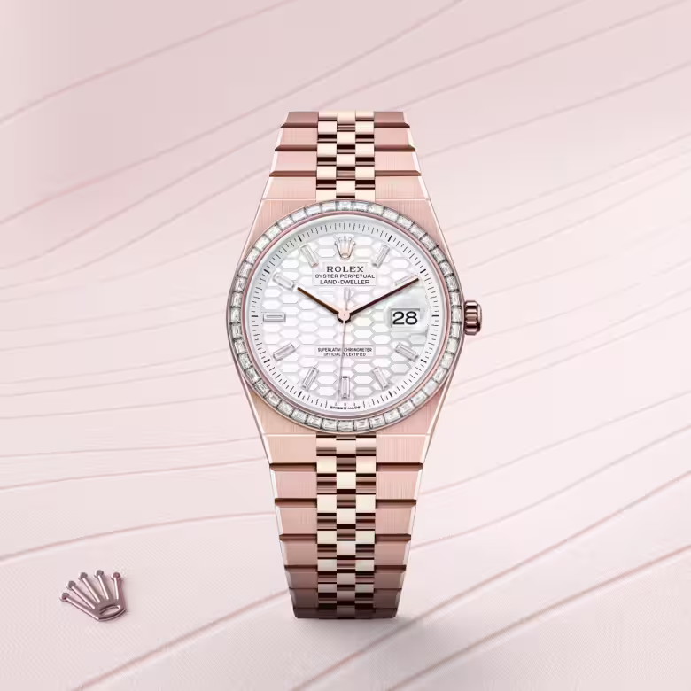 Rolex Land-Dweller 18 ct Everose gold M127285TBR-0002 - swiss watch