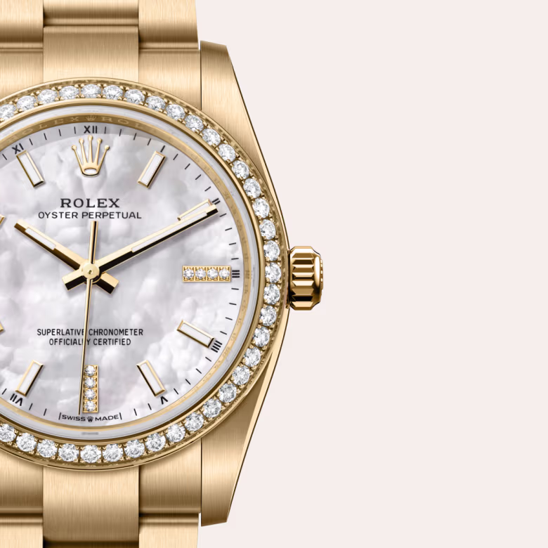 Rolex Oyster Perpetual 18 ct yellow gold M124248RBR-0001 - swiss watch
