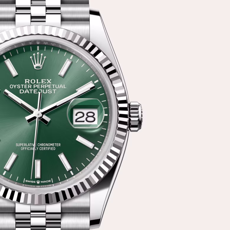 Rolex Datejust White Rolesor - combination of Oystersteel and white gold M126234-0051 - swiss watch