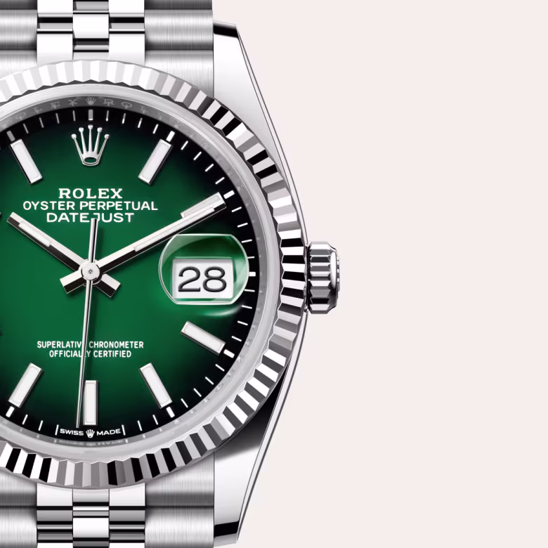 Rolex Datejust White Rolesor - combination of Oystersteel and white gold M126234-0059 - swiss watch