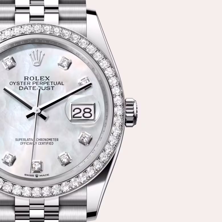 Rolex Datejust White Rolesor - combination of Oystersteel and white gold M126284RBR-0011 - swiss watch
