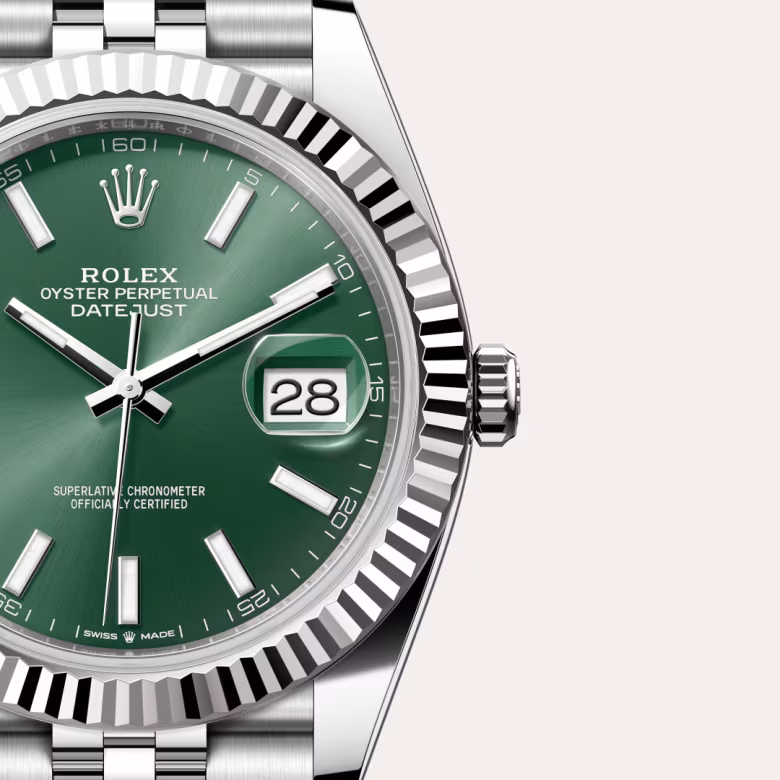 Rolex Datejust White Rolesor - combination of Oystersteel and white gold M126334-0028 - swiss watch