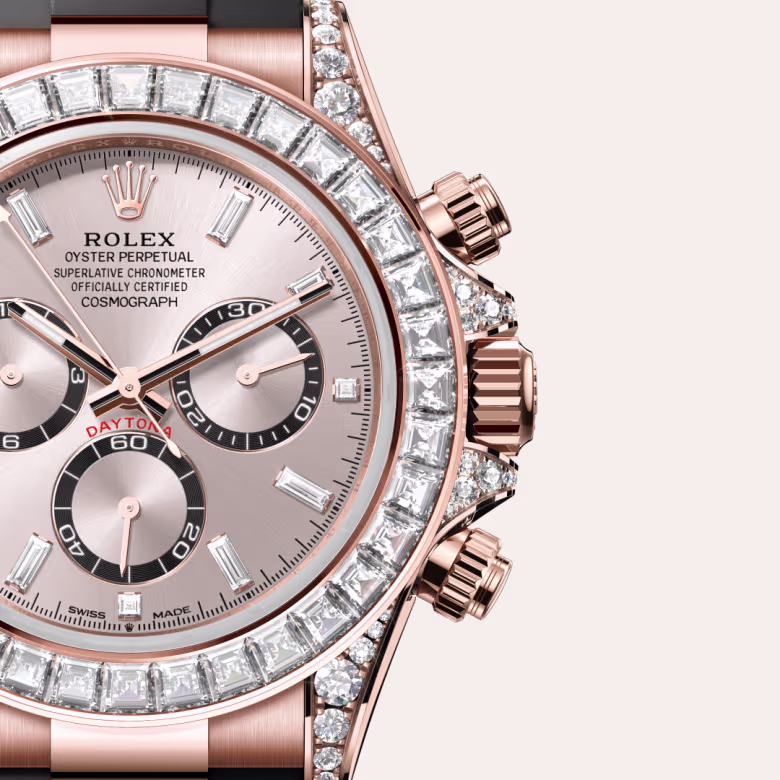 Rolex Cosmograph Daytona 18 ct Everose gold with lugs set with diamonds M126535TBR-0002 - swiss watch