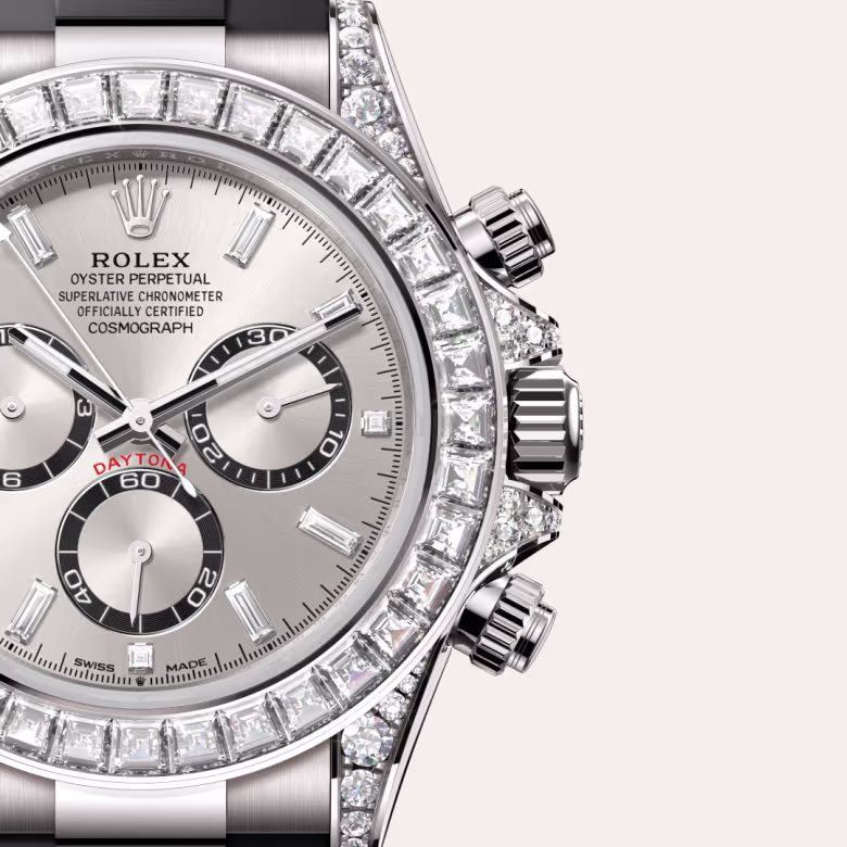 Rolex Cosmograph Daytona 18 ct white gold with lugs set with diamonds M126539TBR-0002 - swiss watch