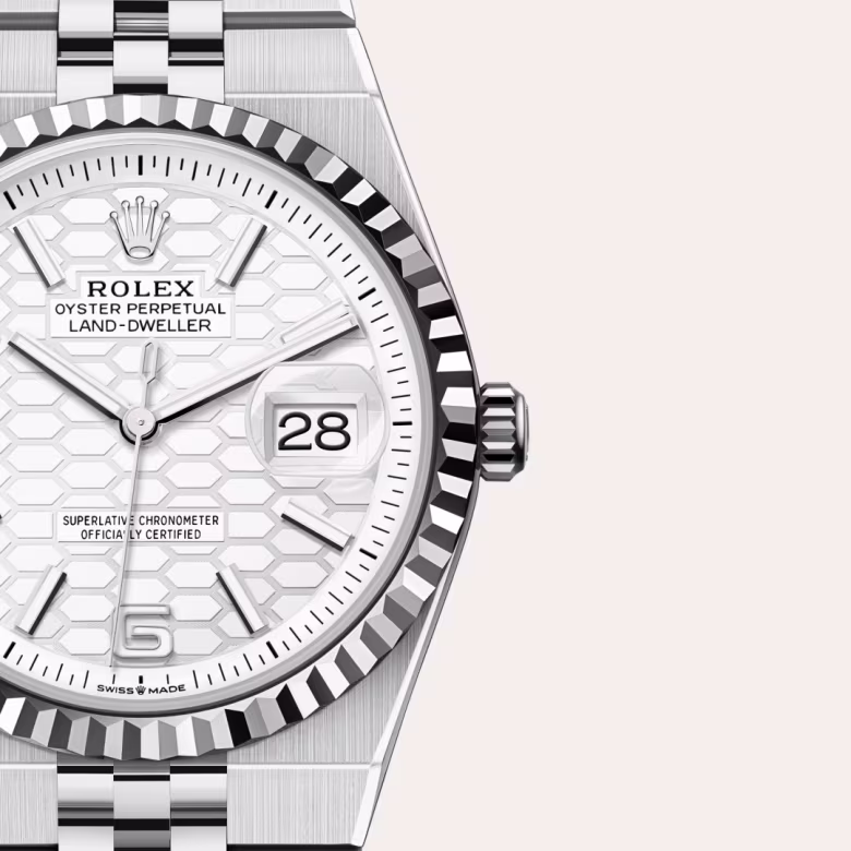 Rolex Land-Dweller White Rolesor - combination of Oystersteel and white gold M127234-0001 - swiss watch