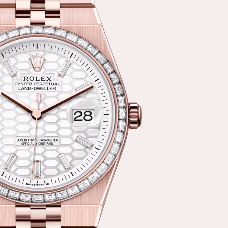 Rolex Land-Dweller 18 ct Everose gold M127285TBR-0002 - swiss watch