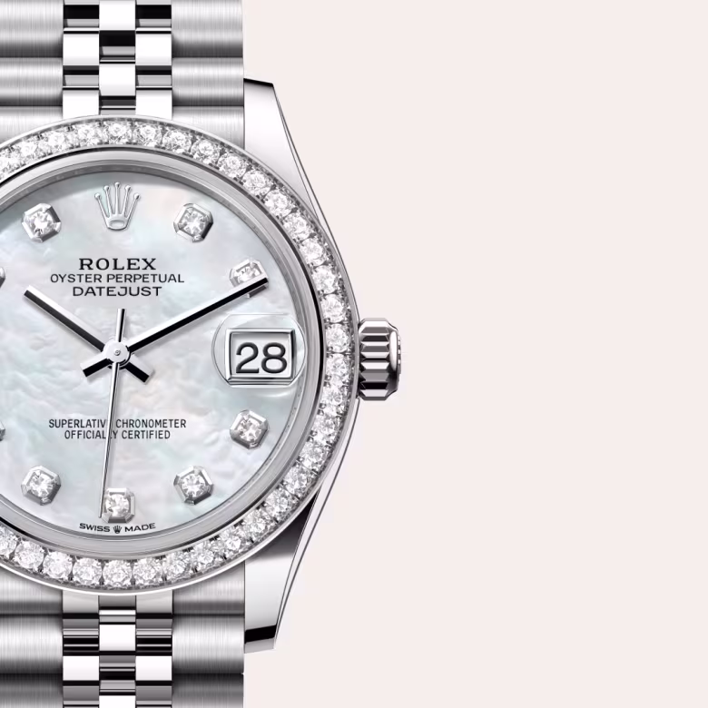 Rolex Datejust White Rolesor - combination of Oystersteel and white gold M278384RBR-0008 - swiss watch