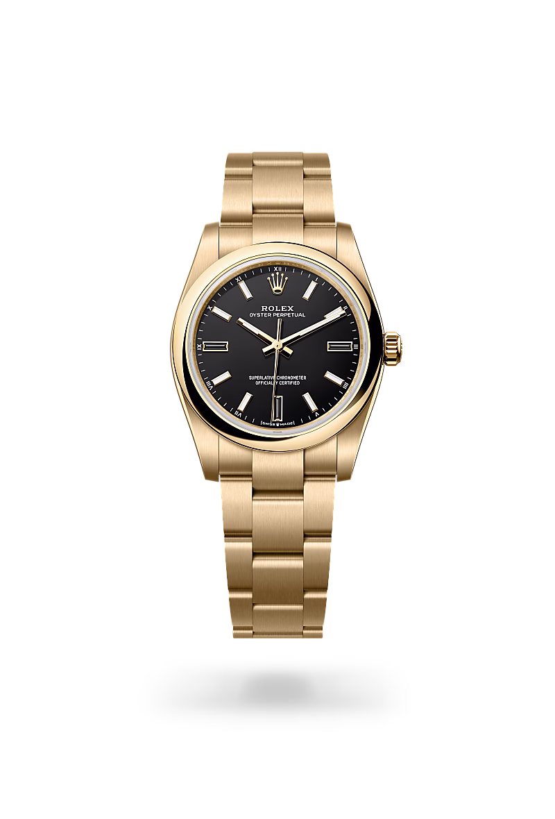 Rolex Oyster Perpetual 18 ct yellow gold M124208-0001 - swiss watch