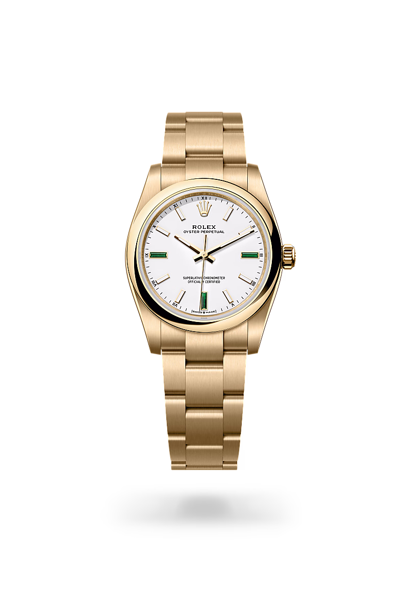 Rolex Oyster Perpetual 18 ct yellow gold M124208-0002 - swiss watch