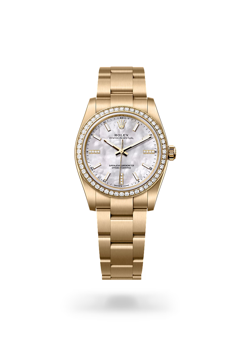 Rolex Oyster Perpetual 18 ct yellow gold M124248RBR-0001 - swiss watch