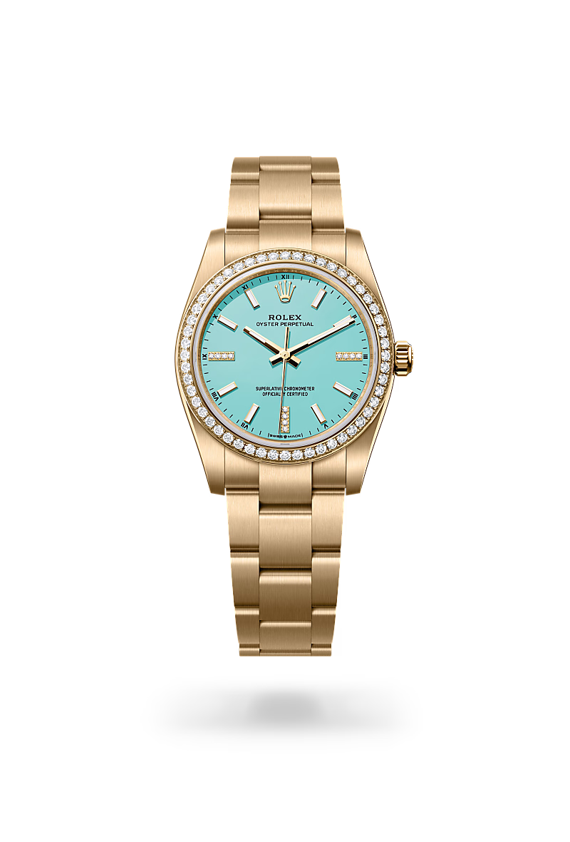 Rolex Oyster Perpetual 18 ct yellow gold M124248RBR-0002 - swiss watch