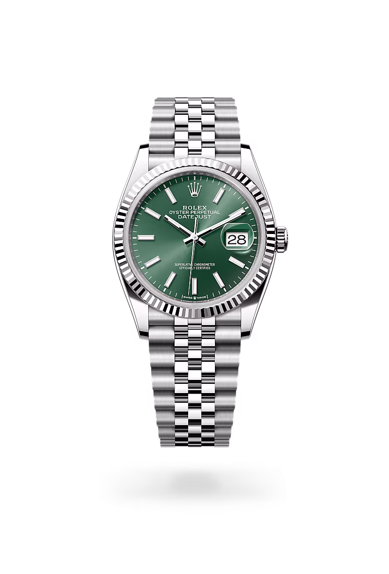 Rolex Datejust White Rolesor - combination of Oystersteel and white gold M126234-0051 - swiss watch