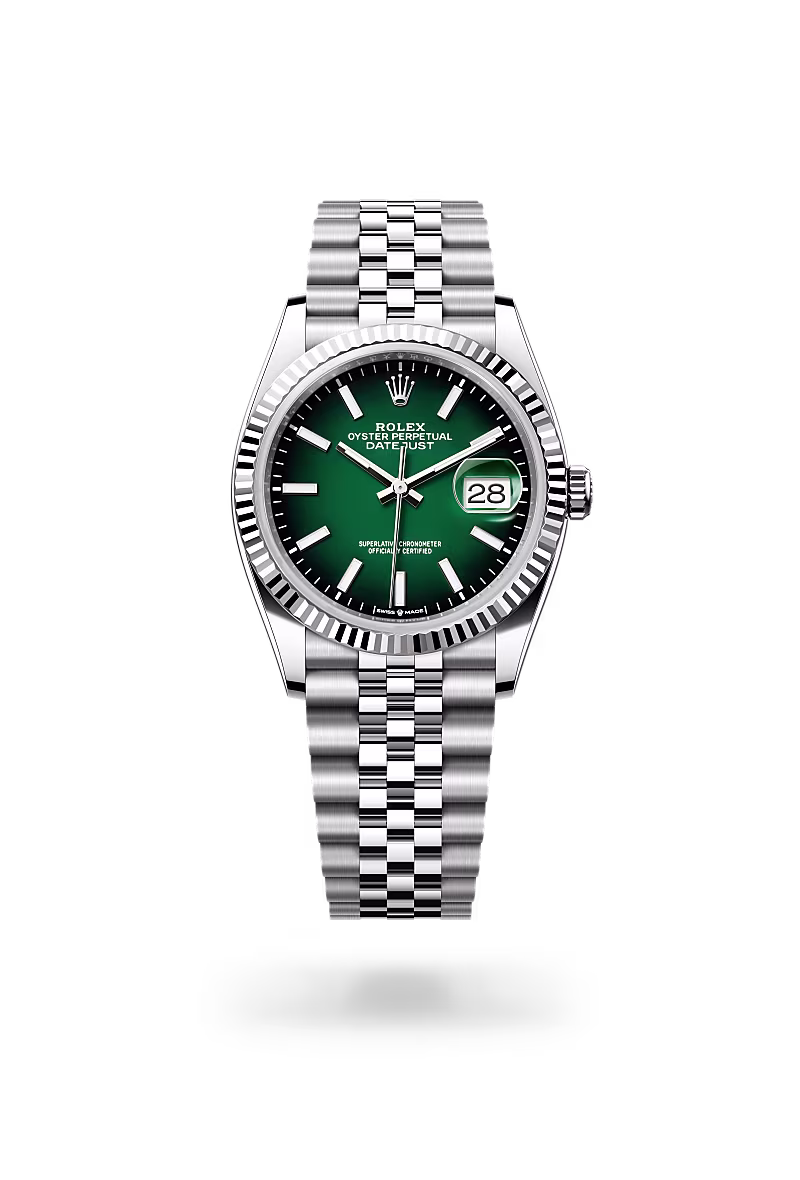 Rolex Datejust White Rolesor - combination of Oystersteel and white gold M126234-0059 - swiss watch
