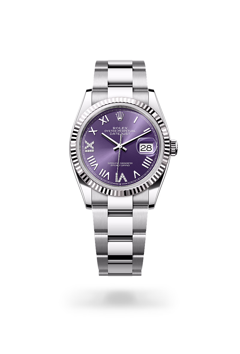 Rolex Datejust White Rolesor - combination of Oystersteel and white gold M126234-0064 - swiss watch