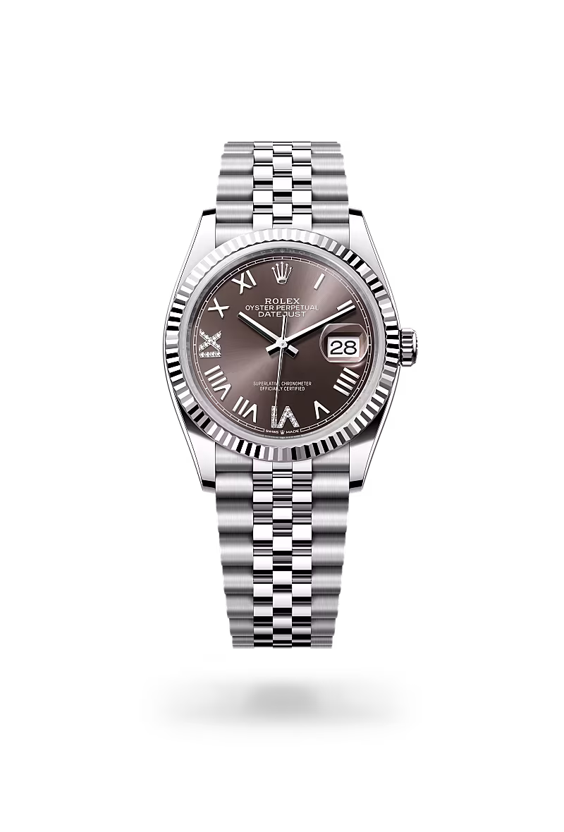 Rolex Datejust White Rolesor - combination of Oystersteel and white gold M126234-0071 - swiss watch