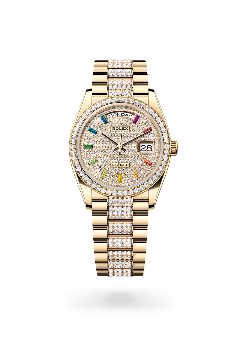 Rolex Day-Date 18 ct yellow gold M128348RBR-0031 - swiss watch