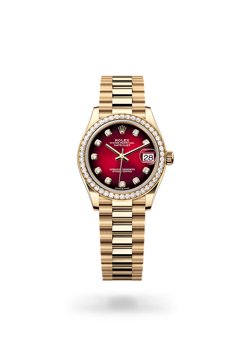 Rolex - Datejust 31 - 31 mm, Oyster, yellow gold and diamonds M278288RBR-0041