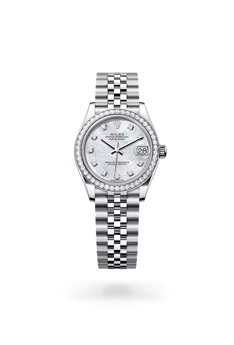 Rolex - Datejust 31 - Oyster, 31 mm, Oystersteel, white gold and diamonds m278384rbr-0008