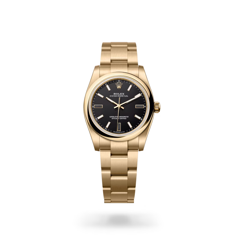 Rolex Oyster Perpetual 18 ct yellow gold M124208-0001 - swiss watch
