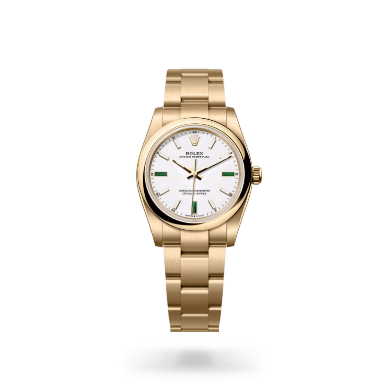 Rolex Oyster Perpetual 18 ct yellow gold M124208-0002 - swiss watch