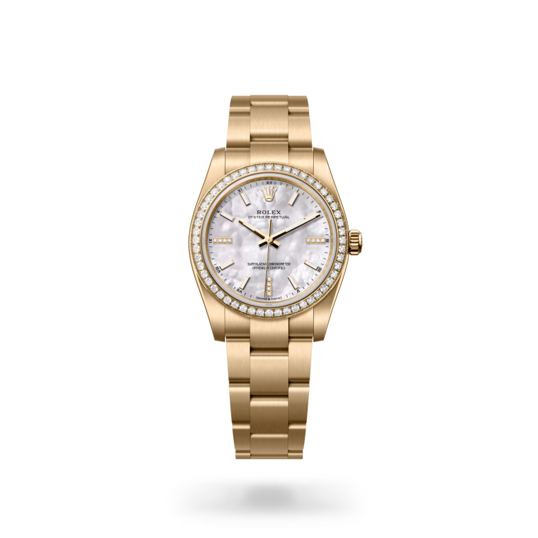 Rolex Oyster Perpetual 18 ct yellow gold M124248RBR-0001 - swiss watch