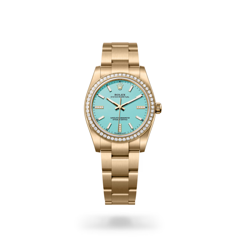 Rolex Oyster Perpetual 18 ct yellow gold M124248RBR-0002 - swiss watch