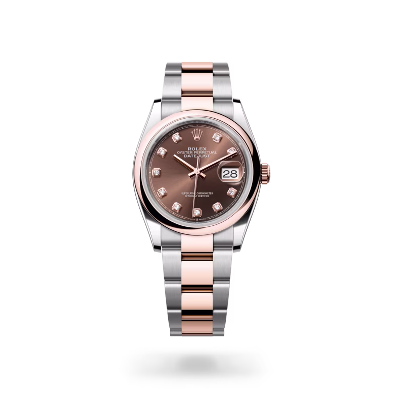 Rolex Datejust Everose Rolesor - combination of Oystersteel and Everose gold M126201-0054 - swiss watch