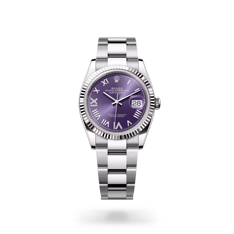 Rolex Datejust White Rolesor - combination of Oystersteel and white gold M126234-0064 - swiss watch