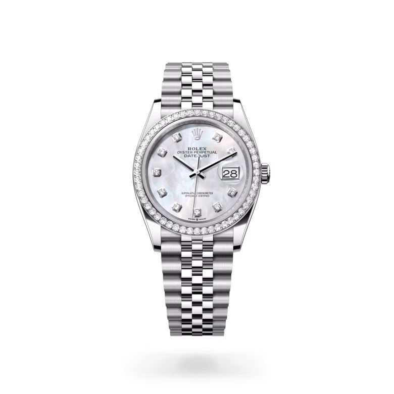 Rolex Datejust White Rolesor - combination of Oystersteel and white gold M126284RBR-0011 - swiss watch