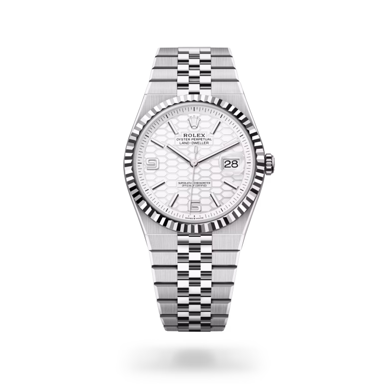Rolex Land-Dweller White Rolesor - combination of Oystersteel and white gold M127334-0001 - swiss watch
