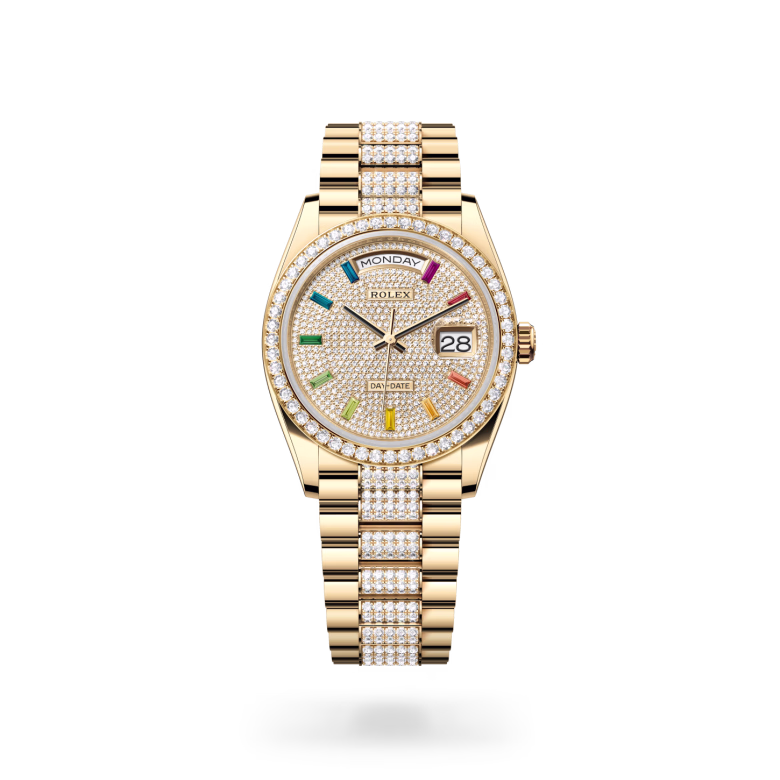 Rolex Day-Date 18 ct yellow gold M128348RBR-0031 - swiss watch