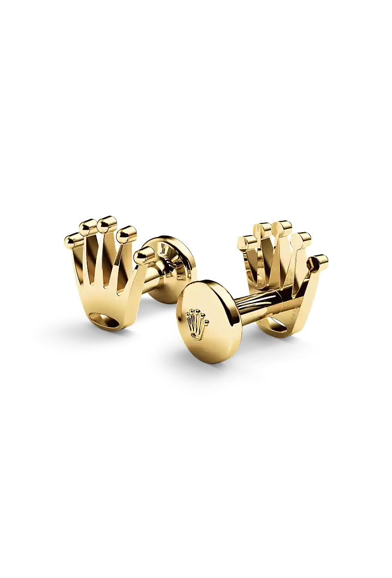 Rolex - ‘Crown’ cufflinks - Yellow gold A1018